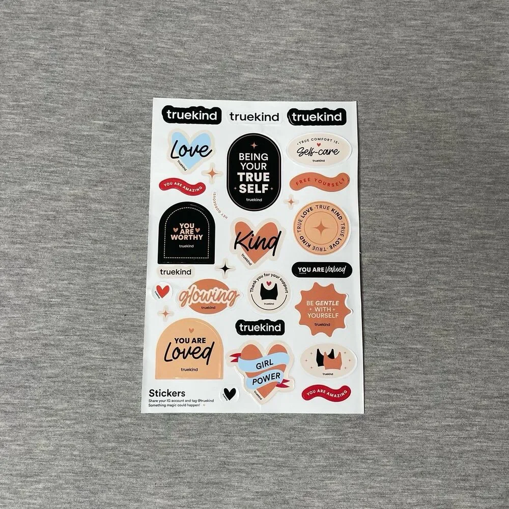 Truekind Shapermint Womanhood Positivity Stickers